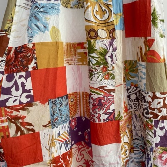 QUIKSILVER Maxi Patchwork Print Back Lace Up Dress - Picture 6 of 7